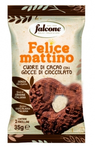 FALCONE BISKOTTO PZ.44 CUORE GOCCE CIOCC.